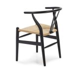 Silla de interior jakarta de madera haya maciza de color negro - Imagen 3