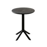 MESA DE EXTERIOR DE 60 CM DE DIAMETRO COLOR NEGRO