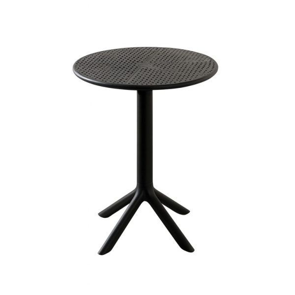 MESA DE EXTERIOR DE 60 CM DE DIAMETRO COLOR NEGRO
