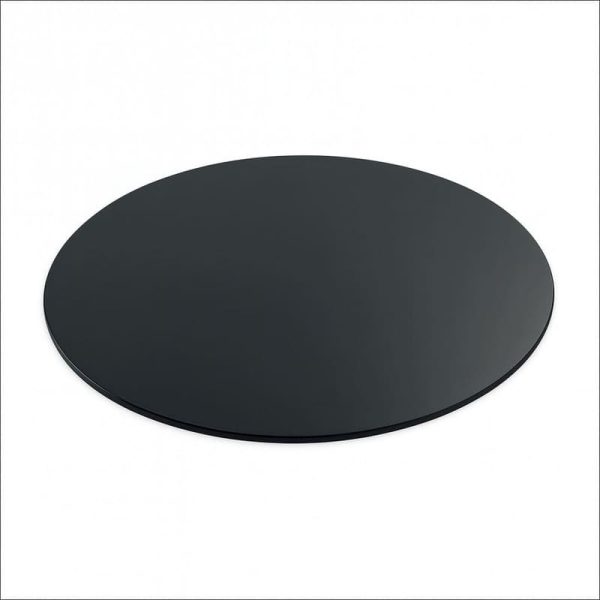 Tablero redondo 60x60 cm color negro