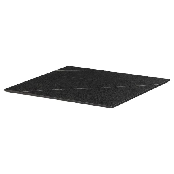 Tablero de mesa 60x60 cm de color mármol negro