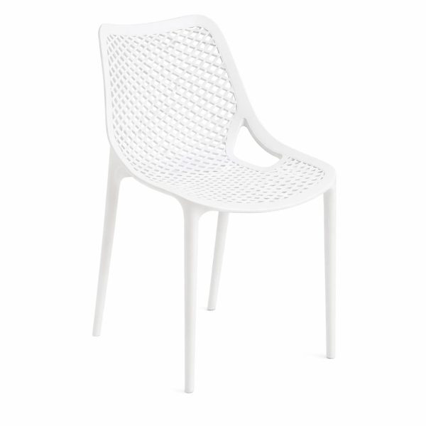 Silla pp de color blanco
