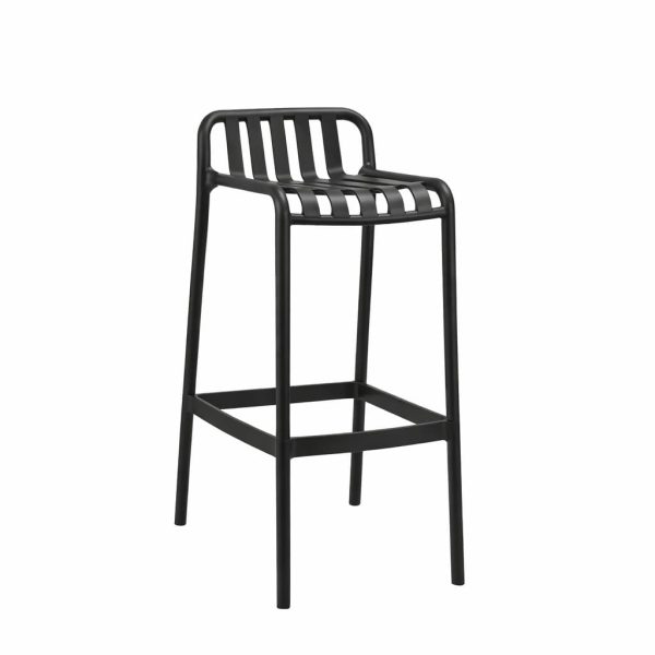 Taburete pp de color negro