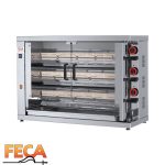 Asador de pollos eléctrico de 3 espadas FECA profesional