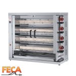 Asador de pollos a gas de 4 espadas FECA profesional