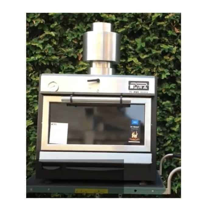 KIT CHIMENEA SIN SOMBRERO CORTO CON CORTALLAMAS PARA HORNO PIRA