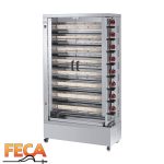 Asador de pollos a gas de 8 espadas FECA profesional