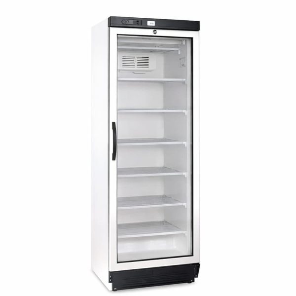 Armario congelador industrial 1 puerta de cristal de 300 L