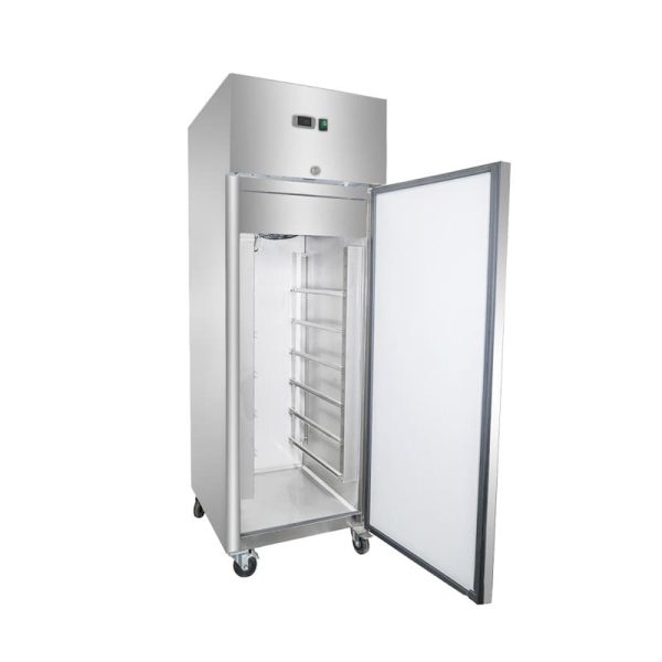Armario refrigerador industrial 1 puerta de acero inox con cajones de 600 L - Serie Americana