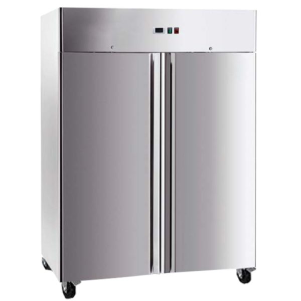 Armario refrigerador industrial de 2 puertas de acero inox de 1300 L - Serie Americana