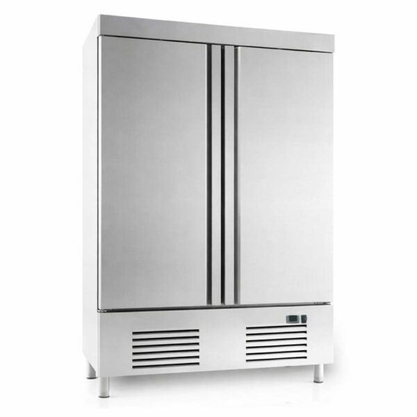 Armario congelador de 2 puertas de acero inoxidable apto para bandejas 60x40 de fondo 800 mm