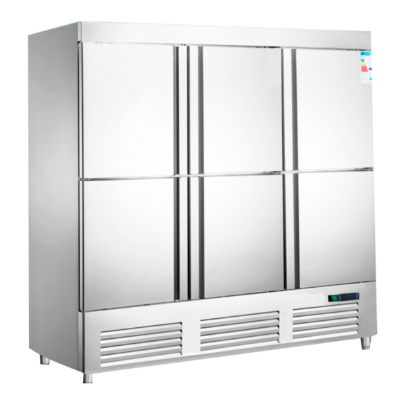 ARMARIO DE CONGELACION INOX DE 6 PUERTAS SERIE AMERICANA