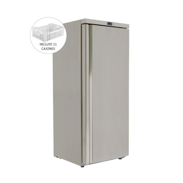 Armario de 1 puerta de acero inoxidable de congelación - 480L - 775mm