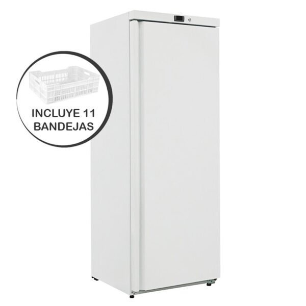 Armario congelador de 1 puerta blanco con 9 cajones