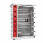 Asador de pollos a gas serie G de 6 espadas profesional
