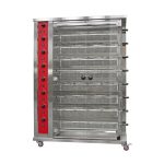 Asador de pollos a gas serie G de 8 espadas profesional