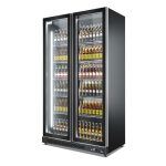 Armario expositor de refrigeración de 2 puertas ventilado - Serie Premium