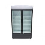 Armario expositor de 2 puerta abatible de cristal refrigerado de 600 L