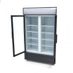 Armario expositor de 2 puerta abatible de cristal refrigerado de 600 L - Imagen 4