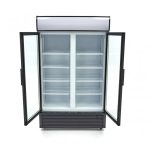 Armario expositor de 2 puerta abatible de cristal refrigerado de 600 L - Imagen 5