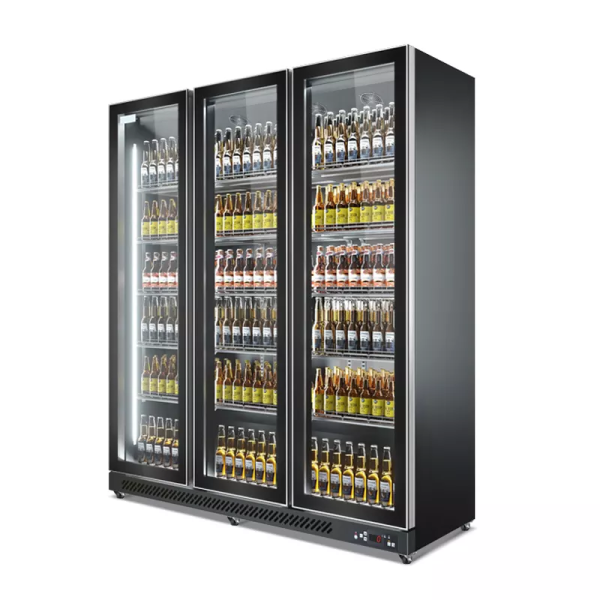 Armario expositor de refrigeración de 3 puertas ventilado - Serie Premium