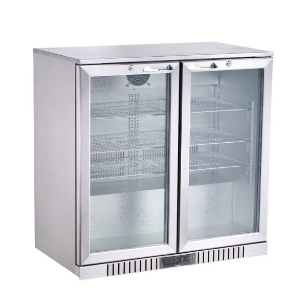 Armario refrigerador expositor sobremesa 2 puertas