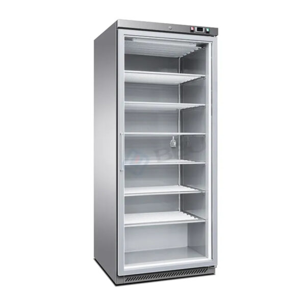 Armario de 1 puerta de cristal de refrigeración - 490L - 775 mm