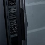 Armario de 1 puerta de cristal negro - Imagen 4