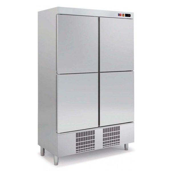 Armario refrigerador industrial 4 puertas de acero inoxidable de 1000 L - Linea Española