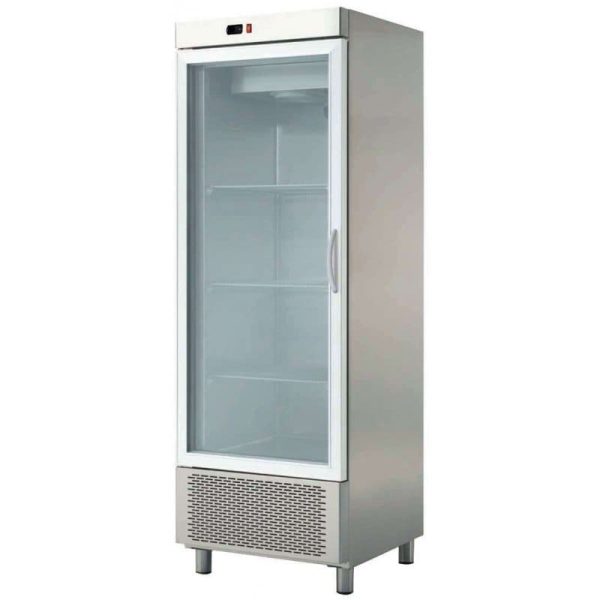 Armario refrigerador industrial 1 puerta de cristal de 600 L - Linea Española