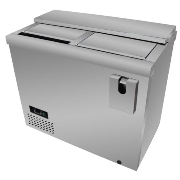 Botellero refrigerado 2 puertas acero inoxidable 264 L