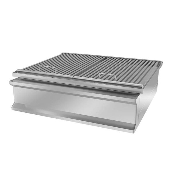 Barbacoa profesional a carbón natural de 800 mm - 1 cajón