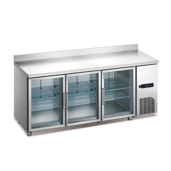 Bajo mostrador expositor refrigerado de 2 puertas de 462 litros - Serie Americana