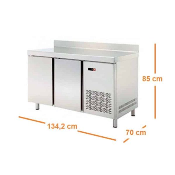 Bajo mostrador refrigerado GN1/1 de 2 puertas de 290 litros - Linea Española