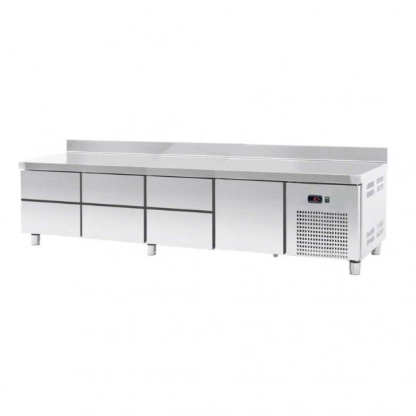 Bajo mostradores de refrigeración GN1/1 con 6+1 cajones de 230 litros - Linea Española