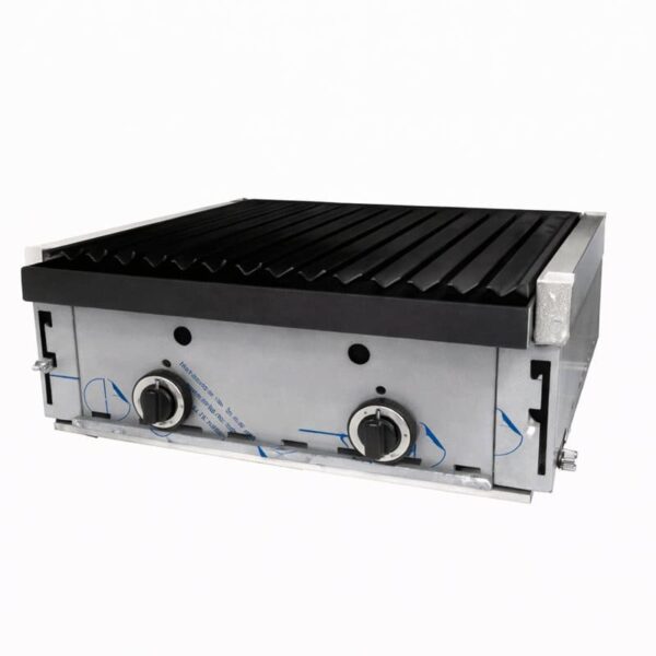 BARBACOA DE SOBREMESA A GAS DE PIEDRA VOLCÁNICA CUATRO QUEMADORES