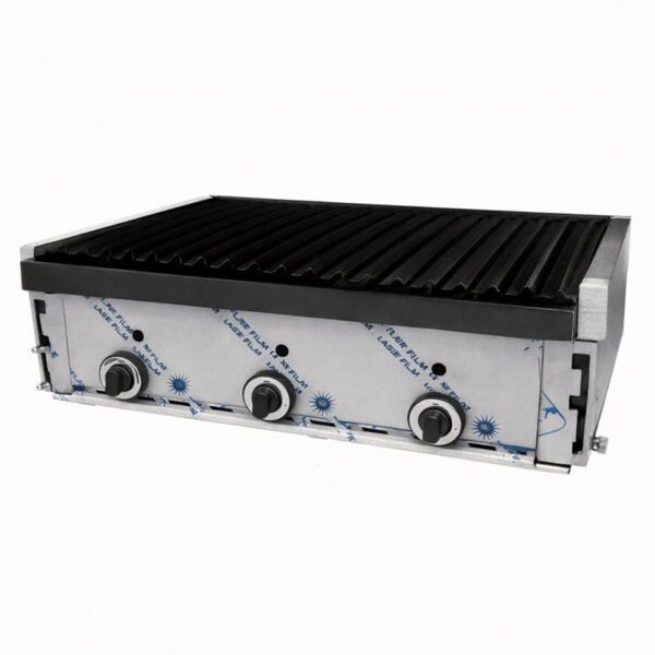 BARBACOA DE SOBREMESA A GAS DE PIEDRA VOLCÁNICA SEIS QUEMADORES