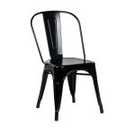 Silla tool de acero color negro brillo