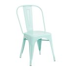 Silla tool de acero color azul claro brillo