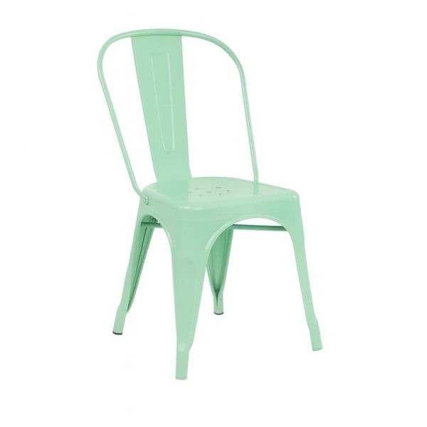 Silla tool de acero color verde claro brillo