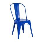 Silla tool de acero color azul brillo