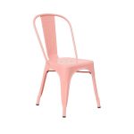 Silla tool de acero color rossa brillo