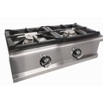 Cocina horizontal a gas de sobremesa de 2 quemadores - Luxury serie Titan