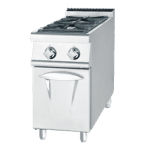Cocina vertical industrial de 2 quemadores con mueble - Luxury serie 730