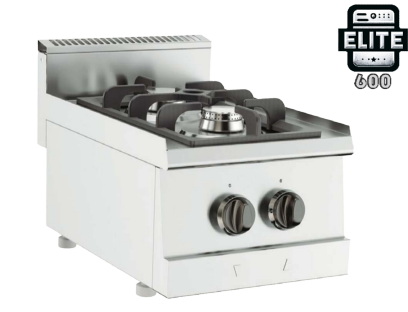 Cocina vertical a gas de sobremesa de 2 quemadores - Serie elite 600