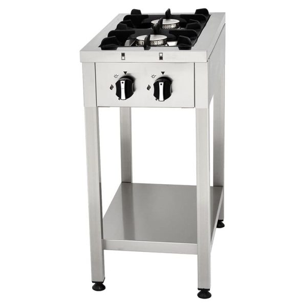 COCINA DE 2 FUEGO VERTICAL CON SOPORTE - EUROPEA - 400X700MM