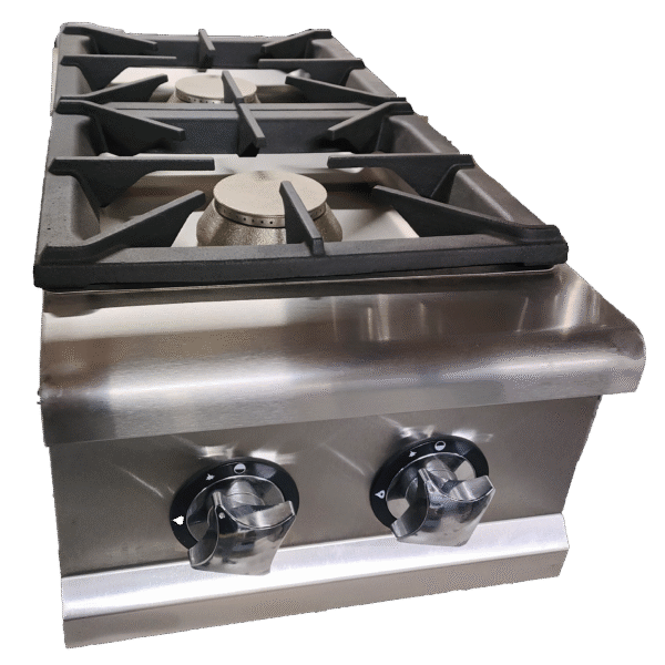 COCINA DE 2 FUEGOS DE SOBREMESA - ECO - 400X800MM