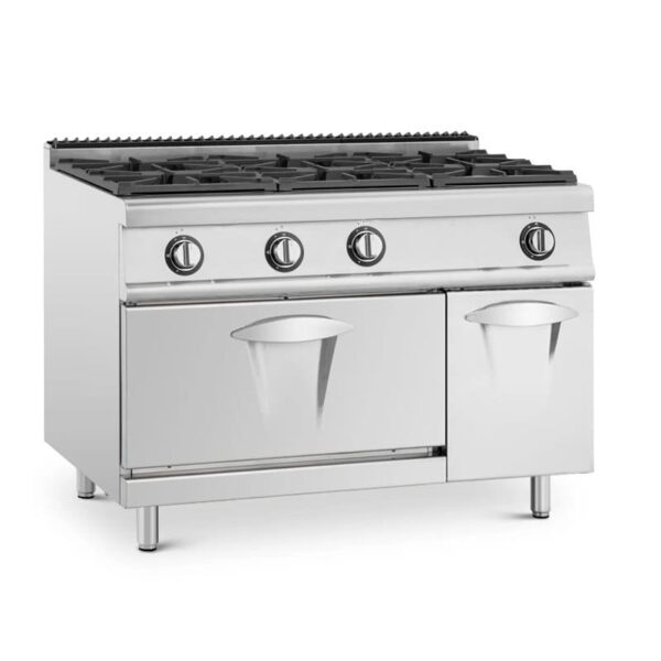 COCINA DE TRES FUEGOS CON HORNO 1200X550MM