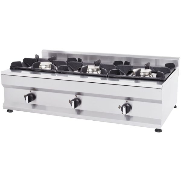 Cocina horizontal a gas de sobremesa de 3 quemadores - Magma serie 500