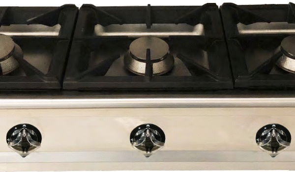 COCINA DE 3 FUEGOS DE SOBREMESA - ECO - 1200X400MM